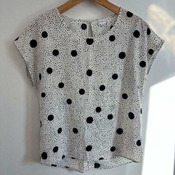 Jacqueline de Yong Women’s Short Sleeve Polka Dot size 34 Listed as Small - Picture 12 of 13